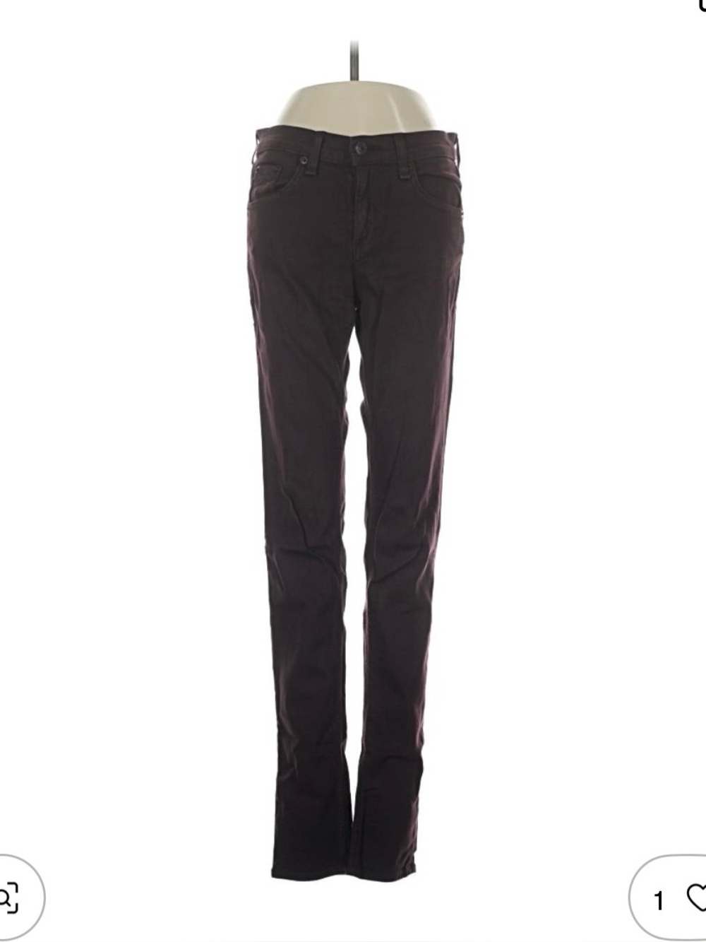 rag & bone Skinny Jeans in Burgundy